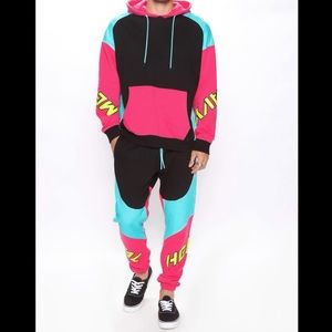 Fashion Nova Stefan Hoodie/Jogger Size XL